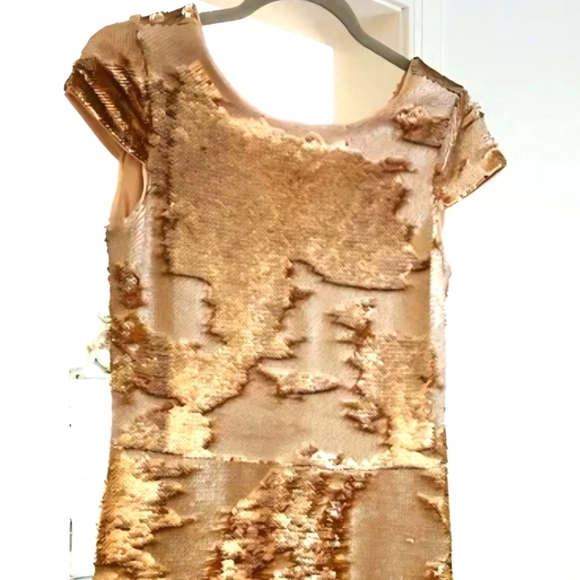 Gold Sequin Dress Size Xl - Picture 3 of 10